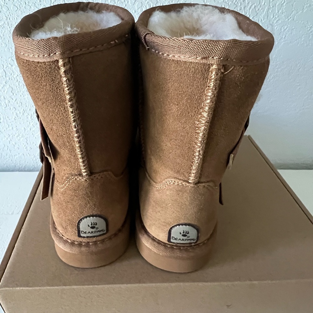 BearPaw Tan Ankle Boots - Picture 3 of 5